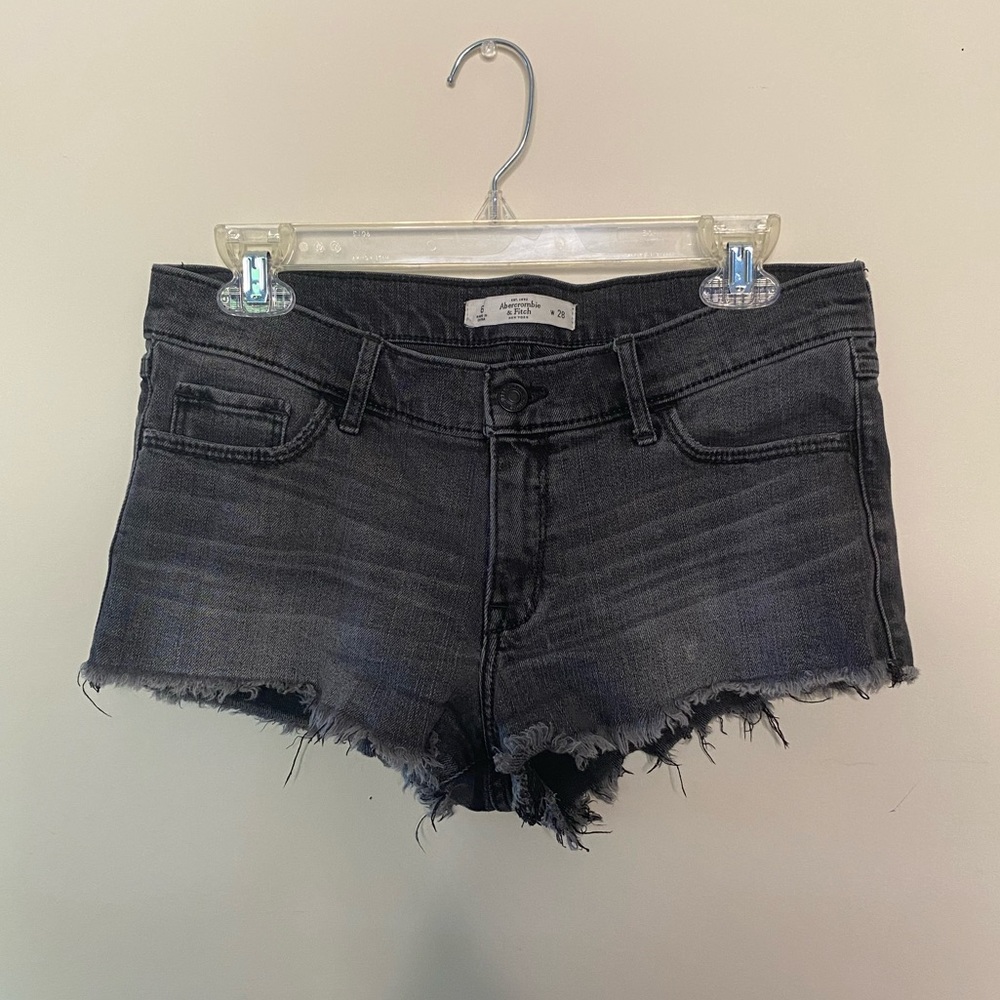 Grey Jean Shorts- Abercrombie and Fitch -size 6